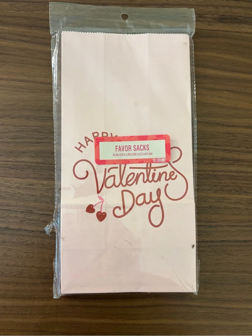 Festive Voice Valentine’s Day Favor Sacks 12 Count 3 Patterns New